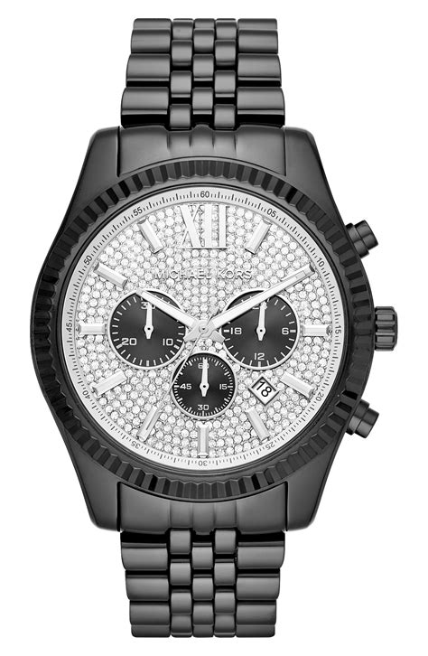 michael kors lexington pave men's watch|lexington pave silver tone review.